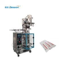 China Full Automatic Vertical Liquid Packing Machine For Packaging Milk Honey Sauce With Back Sealing fabricante