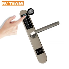 China Home Hotel Intelligence Biometrische Fingerabdruck Smart Türschloss-System Großhandelspreis Verwenden Sie Finger / Karte / Code / Schlüssel, um die Tür zu öffnen Hersteller
