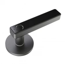 China Simple Design And Easy Install Smart Door Handle Lock Chargeable Biometric Fingerprint Lock With Small Body manufacturer