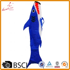 China shark shape windsock 2018 custom high quality wholesale small shark shape windsock manufacturer