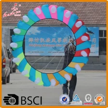 Çin küçük boyutlu renkli yuvarlak uçurtmalar halka uçurtma fabrikadan uçurtma üretici firma