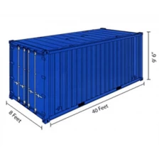 Çin 40ft kargo konteyner satılık üretici firma