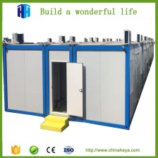 China Casas pré-fabricadas com contêineres modulares dobráveis ​​para a vida do trabalhador fabricante