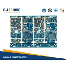 Čína 14Layer HDI PCB s BGA, 2,4 mm tloušťka desky, modrá solermaska, povrch zakončený Immersion Gold výrobce