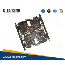 China Base Material Mid–Tg EM-355(D), used for 10L ELIC Smart phone, high frequency PCB, Immersion Gold+OSP, 2/2mil fine line. HDI PCBS manufacturer