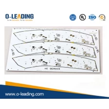 China Dubbelzijdige pcb-leverancier, 0,8 mm plaatdikte, wit soldeermasker fabrikant