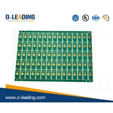China Halogeenvrij basismateriaal, dubbelzijdige dunne 0,8 mm PCB vervaardigd in China, blauw soldeermasker Elektronische PCB fabrikant