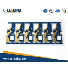 China Dubbelzijdig dun 0,5 mm PCB met hoge kwaliteit uit China, blauwe soldeer masker elektronische PCB fabrikant