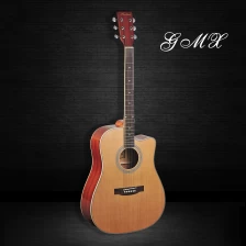 Китай Популярные музыкальные инструменты Деревянная акустическая гитара Купить гитары высокого качества Акустическая гитара Деревянный гитарный продукт 413 производителя