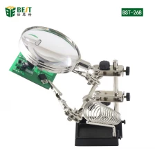 Cina BEST-268Z Lente d'ingrandimento 5X Magnifier Repair Tools Lente d'ingrandimento Strumento di alligatore Saldatura a saldare Saldatore di ferro produttore