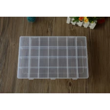 China BEST-R659-28 lattice Transparent plastic storage box,component boxes manufacturer
