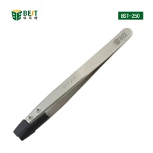 China BST-250 ESD Stainless Steel  Tweezes  with Changeable  Flat Ttip manufacturer