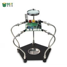 China BST-268L Multi Soldering Station Helping Third Hand 3X USB LED Magnifying Glass Lamp For PCB Welding Repair Station Tool manufacturer