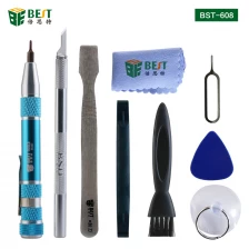 China BST-608 disassemble tools mobile Openning repairing tool kit for iphone4/4s 5/5s manufacturer