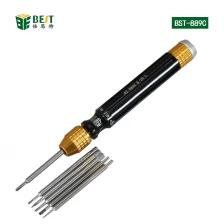China BST-889C 6 em 1 conjunto de chave de fenda de precisão magnética multifunções para ferramenta de abertura de reparo eletrônico de telefone móvel fabricante