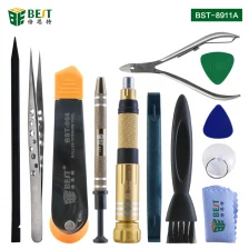China BST-8911A 13 in 1 Multi-function tools Set For iPhone Laptop Mini Electronic Screwdriver Bits Mobile Repair Tools Kit Set manufacturer