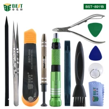 China BST-8911B Multifunctional Mobile Phone Opening Pry Tools Repairing Kit Set with Component Box manufacturer
