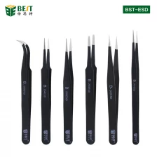 China BST-202 curved tweezers eyelashes extended stainless steel manufacturer