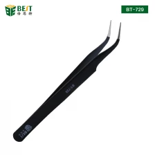 China ESD tweezers facotry anti-static stinless steel BEST-729 manufacturer