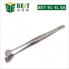 China High quality Wafer Tweezers with Big Flat Tip BST-91-5L SA manufacturer