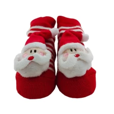 porcelana Fábrica de calcetines de algodón bebé 3D, proveedor de calcetines de Navidad recién nacido, 0-6 meses de calcetines fabricante fabricante