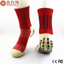 China China sokken aangepaste fabrikant, hete verkoop anti slip sport voetbal sokken fabrikant