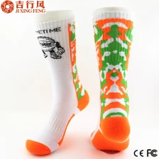 China The most popular styles of high density terry sport basketball socks manufacturer