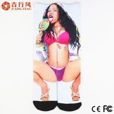 China Wholesale custom different styles of sublimation printing socks, made in China manufacturer