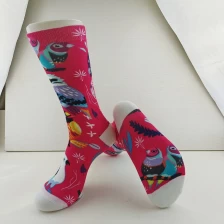 Китай Sublimation Print Socks Factory в Китае, оптом сублимационные печатные носки, печатные носки завод производителя