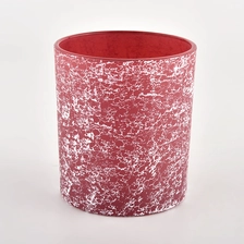 China Handmade spray color luxury glass candle jar supplier manufacturer