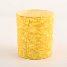China custom luxury decorative designs glass candle jar manufacturer
