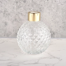 China luxury diamond reed diffuser glass bottle with cap Home Fragrance manufacturer