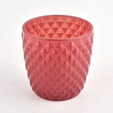 China 10oz luxury diamond glass candle vessel for home decor manufacturer