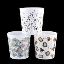 China Customized Glass Candle Holders Wholesale Large Glass Candle Vessels manufacturer
