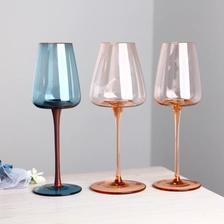 Cina Vino rosso e rosa colorato in vetro a 2 dimensioni produttore