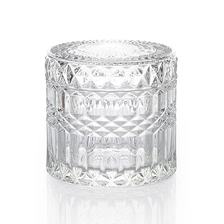 China 9x6.5cm Embossed Candle Vessel Supply manufacturer