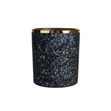 China Luxury Nordic Style Starry Sky Glass Candle Jar manufacturer