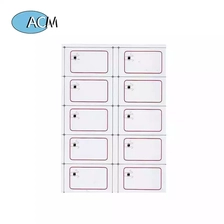 China. RFID UHF Inlay Laha za Antena Lebo ya Antena ya Muundo Uliobinafsishwa wa Ukubwa wa A4 13.56MHz White RFID Kadi ya PVC Laha ya Kuingiza ya Utangulizi Mzalishaji