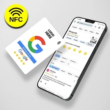 Китай Пользовательская печать Всплывающая карта Google Reviews Карта обзора Google Nfc Ntag213 215 216 Обзор карты Google производителя
