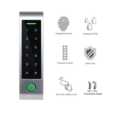 porcelana Controlador de acceso independiente de huella dactilar con tecla táctil de Metal IP66, teclado de Control de acceso RFID resistente al agua, cerradura de puerta sin llave fabricante
