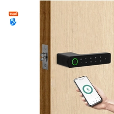 Chiny Wodoodporny zewnętrzny elektroniczny przenośny zamek do drzwi wejściowych Blokada z użyciem linii papilarnych Bezkluczykowy inteligentny zamek klamki do drzwi producent