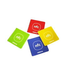 China waterproof passive custom anti metal nfc chip phone sticker rfid NFC sticker tag 25mm Ntag213 215 216 manufacturer