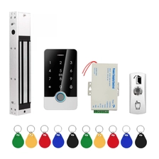 Китай Tuya IP67 открытый 180 кг 280 кг электромагнитный замок система контроля доступа комплект с металлическим биометрическим контроллером доступа по отпечаткам пальцев производителя