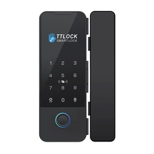 Chiny Cyfrowa TTLOCK Elektroniczna kontrola dostępu Zamek do szklanych drzwi przesuwnych Karta aplikacji Klucz Bezpieczeństwo Cyfrowy inteligentny zamek do szklanych drzwi odcisków palców producent