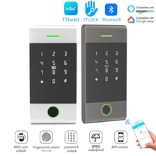 China China Factory Metal RFID Fingerprint Access Control Keypad Waterproof Electric Lock TTLock App Remote Gateway Work With Alexa manufacturer