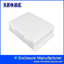الصين صندوق مشروع بلاستيك مقاوم للماء بمفصلات خارجي Elelctronics PCB صندوق تحكم في الإسكان مفصلي AK-01-62 335 * 235 * 96 مللي متر الصانع