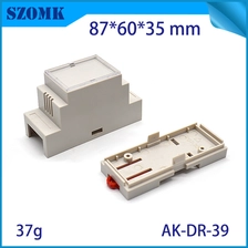 China Cost-effective din rail project box szomk diy electronic plastic case AK-DR-39 87*60*35mm manufacturer