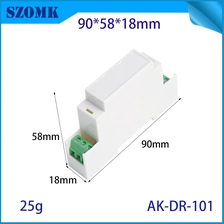 الصين 90*58*18 مللي متر OAK-DR-101 قطعة Din السكك الحديدية Plc الضميمة صندوق التحكم محطات PCB صندوق Din السكك الحديدية الضميمة البلاستيك الصانع