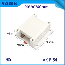 중국 90*90*40mm AK-P-54 전자 및 PCB 용 ABS DIN 레일 프로젝트 상자 제조업체