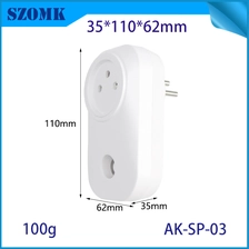中国 AK-SP-03以色列标准智能家居插头火花塞PC PC塑料盒 制造商